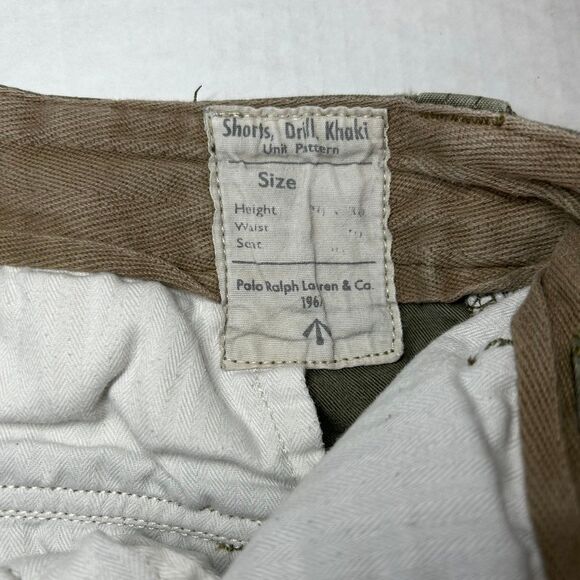 Polo Ralph Lauren Classic Fit Utility Canvas Khaki Drill Cargo Shorts Size 40 - Picture 5 of 9